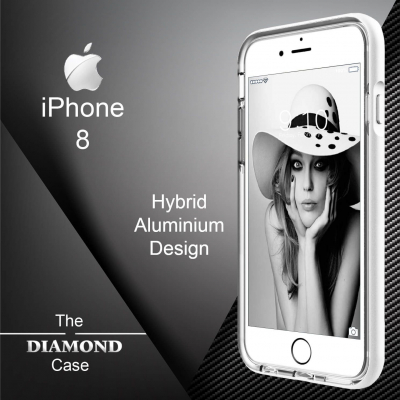 Coque iPhone 8  Diamond Hybrid Aluminium