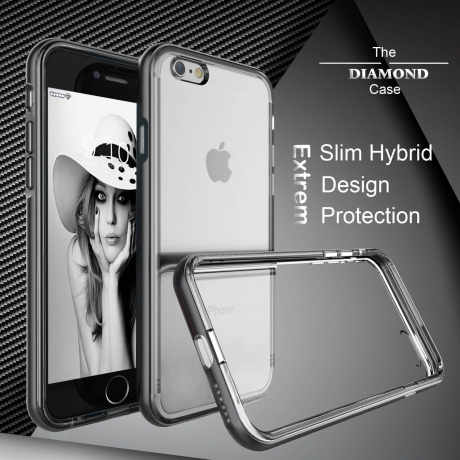 Coque iPhone 8  Diamond Hybrid Aluminium