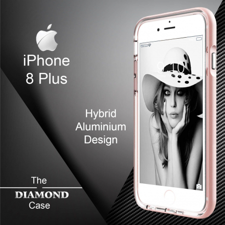 Coque iPhone 8 Plus  Diamond Hybrid Aluminium