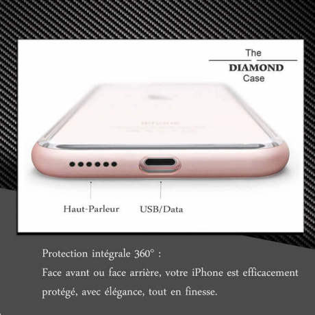 Coque iPhone 8 Plus  Diamond Hybrid Aluminium