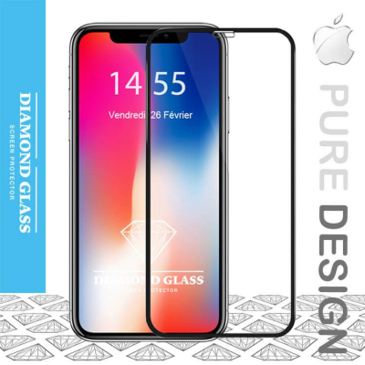 Protection écran en verre trempé iPhone X - 3D Full Cover Full adhesive