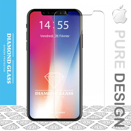 Livraison iPhone X - Film écran en verre trempé Diamond HD