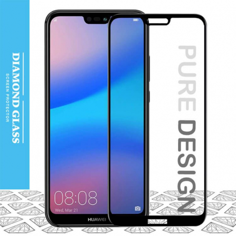 Huawei P20 Lite- Protection écran en verre trempé 3D Full Cover