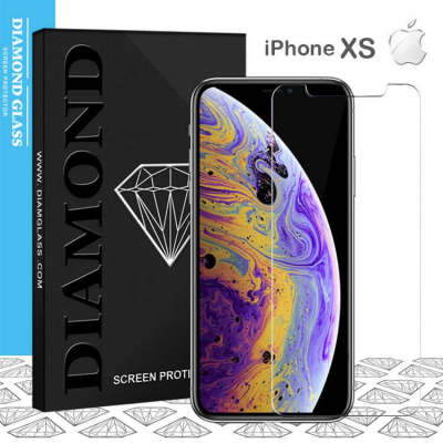 Protection d'écran iPhone XS en Verre Trempé - DIAMOND GLASS HD3