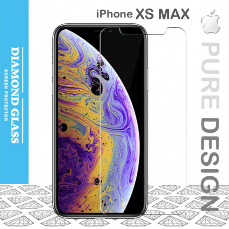 Apple iPhone XS MAX - Tempered Glass Screen Protector - Protection écran en verre trempé  Open Edge Design 2.5D+  Full Adhesive
