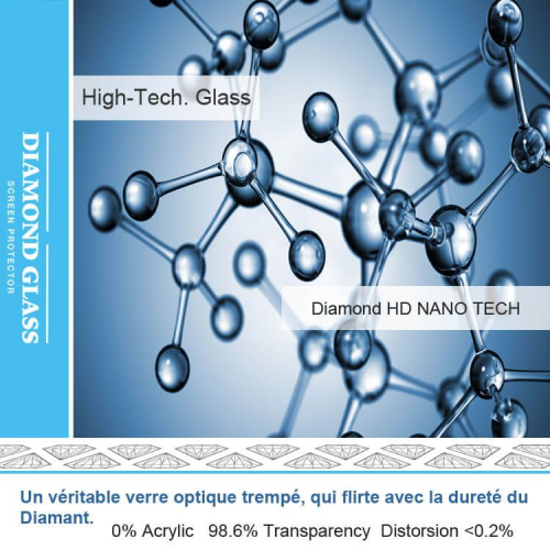 Protection d'écran iPhone XR en Verre Trempé - DIAMOND GLASS HD3