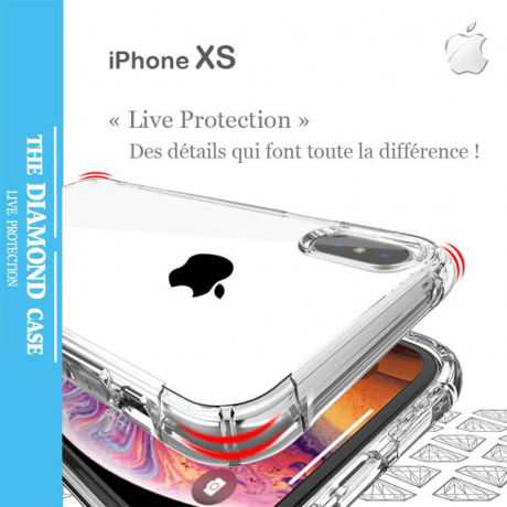 Coque Apple Silicone transparente pour iPhone XS
