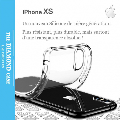 Coque Antichocs Silicone transparente Apple iPhone XS