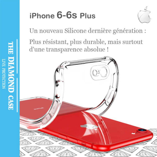 Apple Coque en silicone Gris anthracite Apple iPhone 6s Plus