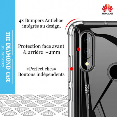 Coque Silicone transparente Huawei P20 LITE