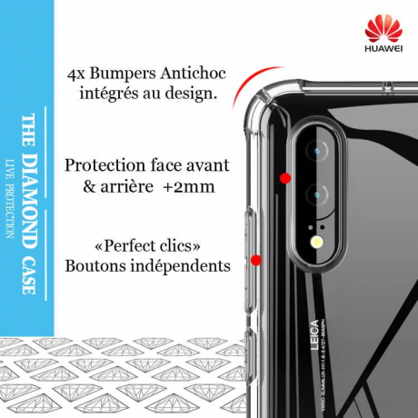 Coque Silicone transparente Huawei P20