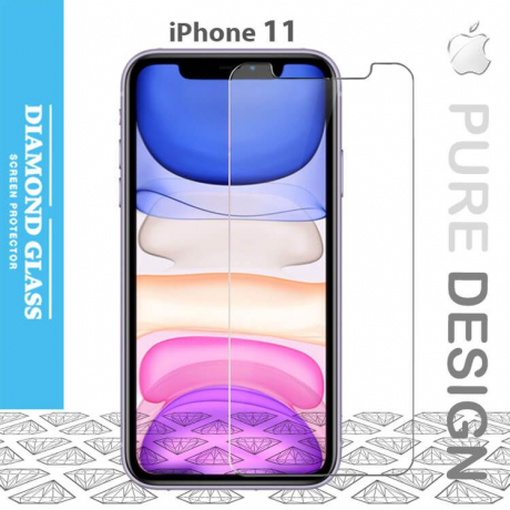 Protege écran en verre trempé pour iPhone 11- Apple- Open Edge Design 2.5D+  Full Adhesive