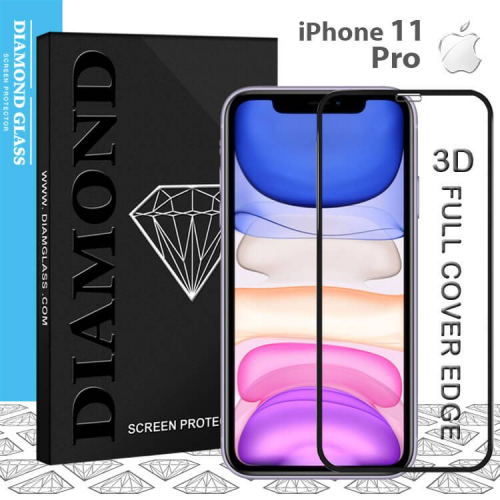 3D Tempered Glass iPhone 11 Pro - Vitre de protection d'écran