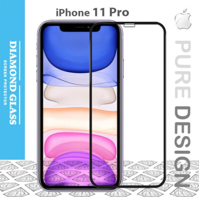 Protège écran verre trempé incurvé iPhone 11 Pro - 3D Full cover- Full Adhesive - Tempered glass screen protector