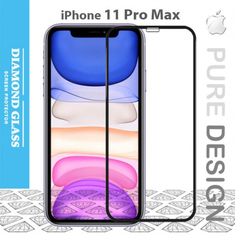 Verre trempé iPhone 11 Pro Max - 3D Full cover- Full Adhesive - Tempered glass screen protector