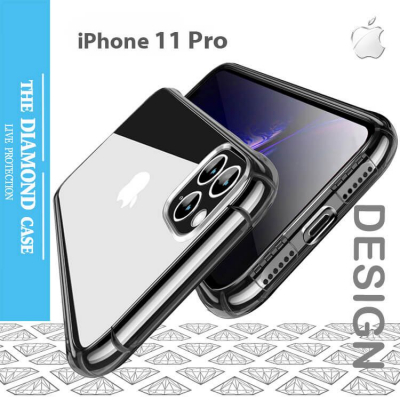 Pack Protection pour IPHONE 11 Pro APPLE (Coque Silicone Anti-Chocs + Film  Verre Trempe) (NOIR)