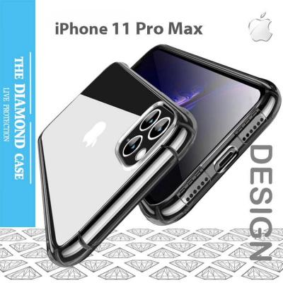 Coque Silicone iPhone 13 Pro - Transparente - Antichoc - DIAMOND