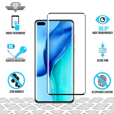 Huawei P40 - Protège écran en verre trempé 3D Full Cover