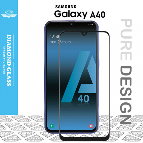 Protecteur d'écran Samsung Galaxy A40, verre trempé (protecteur d