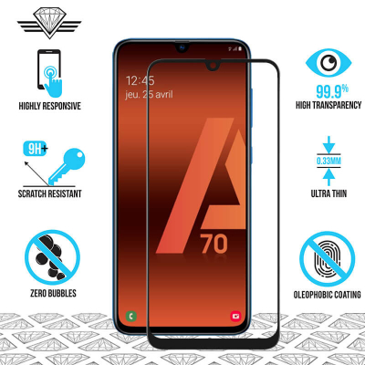 Samsung A70 - Protection écran en verre trempé