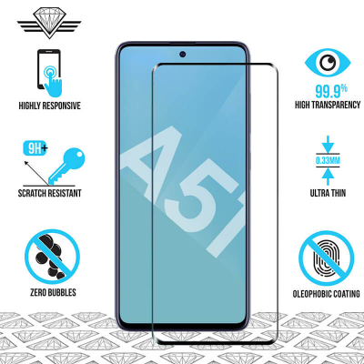 Samsung A51 - Protection écran en verre trempé