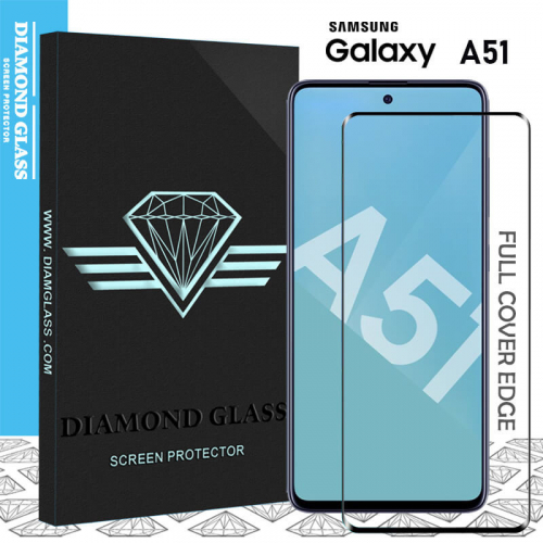 Protection d'écran pour smartphone iPomcase Verre trempé Full Cover (Lot de  2) pour Samsung Galaxy A51 4G