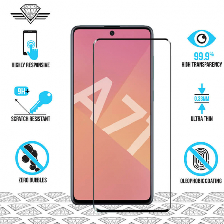 Samsung A71 - Protection écran en verre trempé