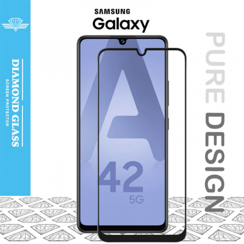 Verre trempe et Coque Carbone pour Samsung Galaxy A42 5G [2+1]