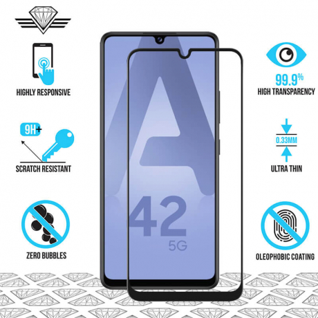 Samsung A42 - Protection écran en verre trempé