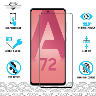 Samsung A72 - Protection écran en verre trempé