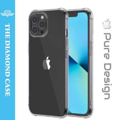 Coque Antichoc pour iPhone 12 Pro - Silicone transparent -  DIAMOND