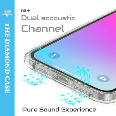 Coque Antichoc pour iPhone 12 Pro - Silicone transparent -  DIAMOND