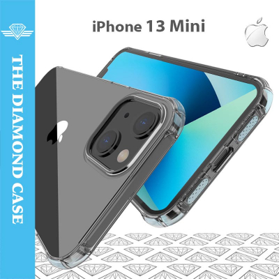 Coque Silicone iPhone 13 Mini - Antichoc - Transparente - DIAMOND