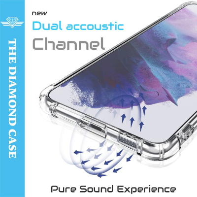 Coque Silicone Samsung S21 - Antichoc - Transparente - DIAMOND