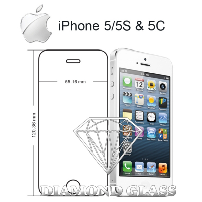 Protection d'écran en verre trempé Diamond Glass HD - Apple iPhone 5