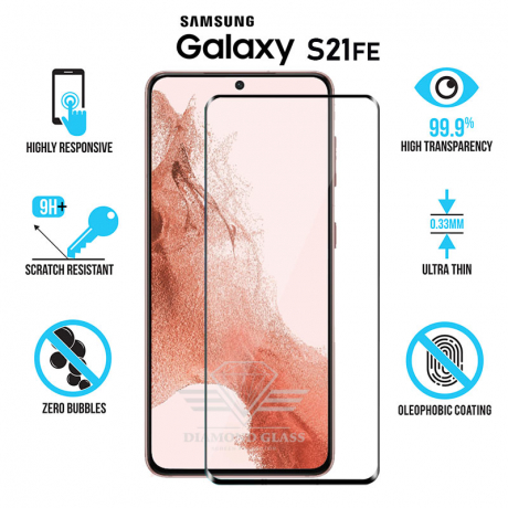 Samsung S21 FE - Vitre protège écran en verre trempé - Tempered-Glass-Screen-Protector