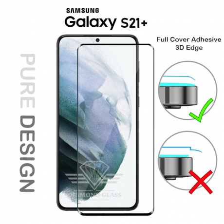 Protège écran pour Samsung S21+ Plus - Protection écran en verre trempé 3D