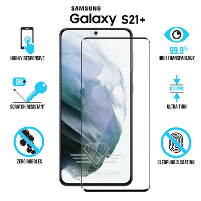 Vitre de protection pour Samsung S21+ Plus - Verre trempé 3D -Diamond Glass HD3