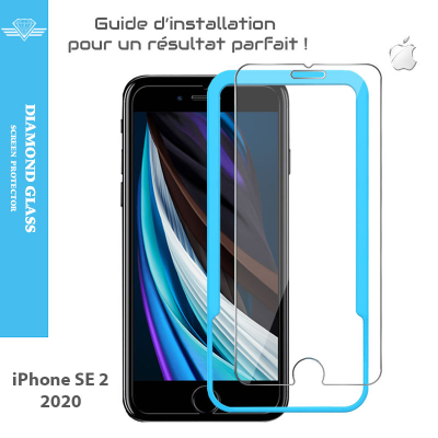 Guide d'installation facile Verre trempé nouvel iPhone SE 2 - 2020 - Diamond Glass HD