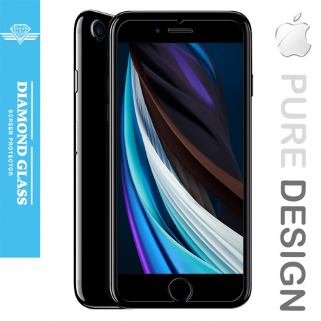 Verre trempé nouvel iPhone SE 2 - 2020 -  Protection d'écran Diamond Glass HD