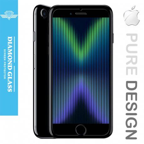 Verre trempé nouvel iPhone SE 3 - 2022 -  Protection d'écran Diamond Glass HD