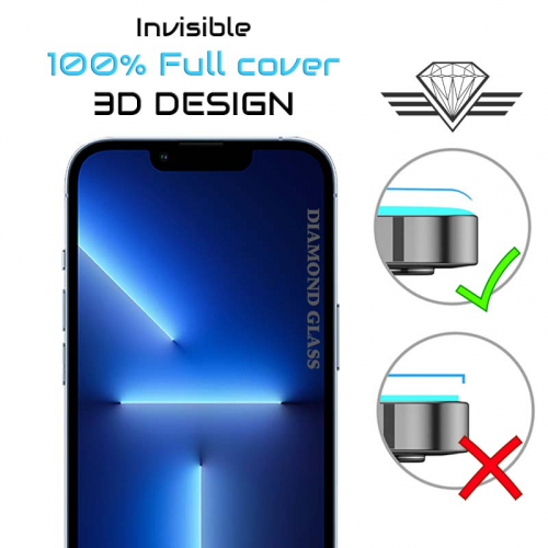 Verre trempé iPhone 13 Pro - Protection d'écran Diamond Glass HD3