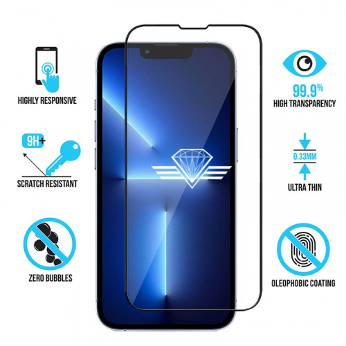 Verre trempé de protection pour iPhone 13 Pro et 13 Pro Max