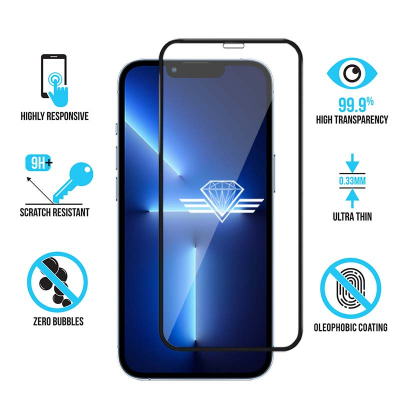 Verre trempé iPhone 13 Pro Max - Protection d'écran - Diamond Glass