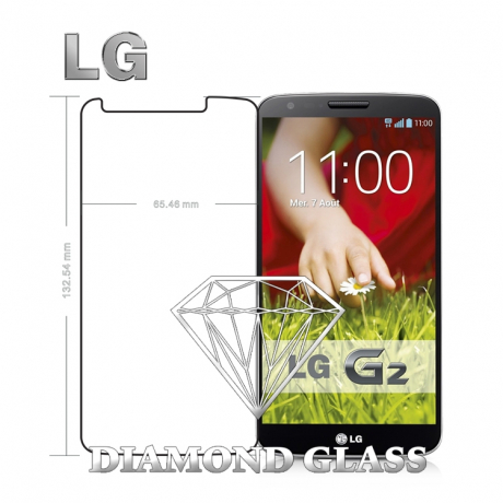 Protection d'écran en verre trempé Diamond Glass HD - LG G2