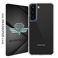 Coque Silicone Samsung Galaxy S22 PLUS - Antichoc - Transparente - DIAMOND