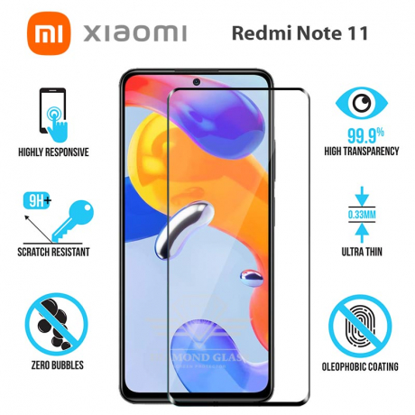 Xiaomi Redmi Note 11 - Verre Trempé DIAMOND GLASS - Film de protection d'écran