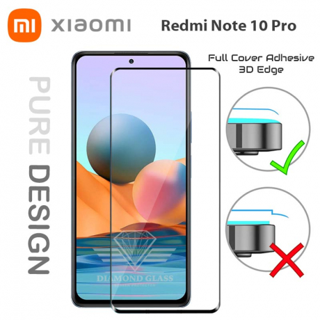 Protection d'écran Xiaomi Redmi Note 10 Pro - Intégrale 3D bord à bord Diamond Glass