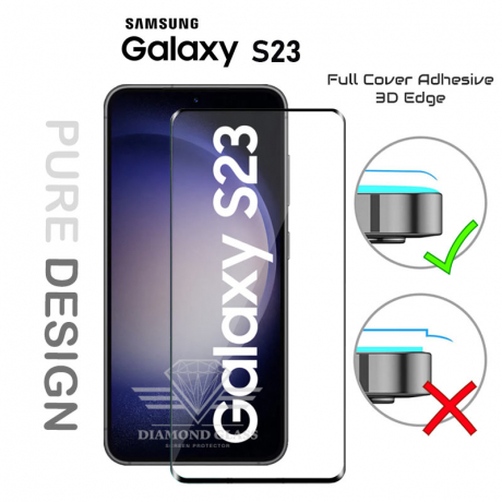Verre trempé Galaxy S23 - Incurvé Protection intégrale