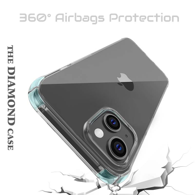 Coque iPhone 15 Antichoc Transparente - Diamond Case